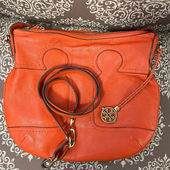 Tory Burch Fire Orange Amalie 2 way bag - Picture 16 of 16